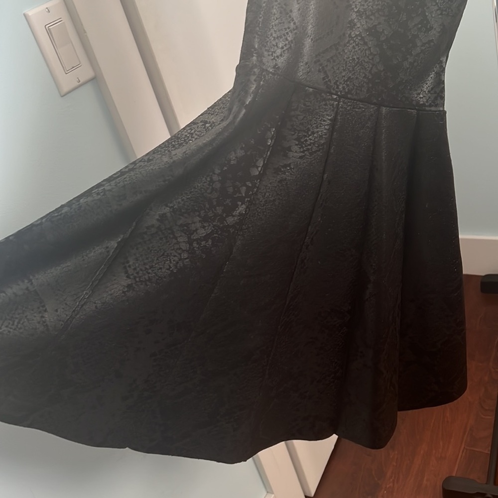Parker metallic black snakeskin dress XS - Picture 2 of 4